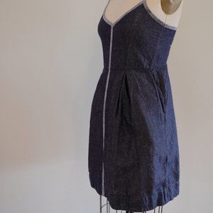 RAG AND BONE, SIZE M, CHAMBRAY MINI SUN DRESS
